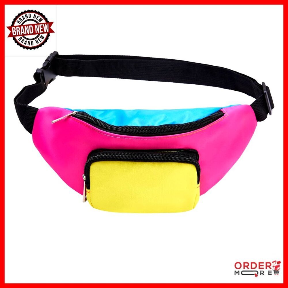 Retro Fanny Pack Adjustable Waist Belt Bag Travel Party Accessory
